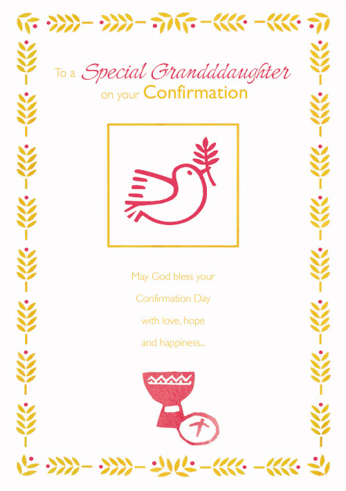 *Granddaughter - Pink Chalice with Host &Wheat