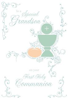 *Grandson 8x5 - Pink Chalice, bread, ornaments