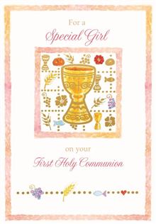 Girl 8x5 - Gold Chalice in Square