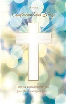 *Boy 8x5 - Blue Bokeh Cross