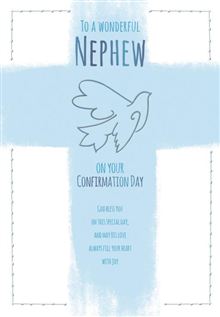 Nephew 8x5 - Blue Cross & Dove